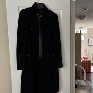 Elegant Women's Black Trench Coat